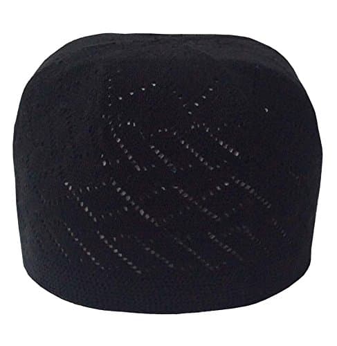 Elastic Kufi Hat Skull Cap Beanies Wavy Threading Biker's Head Inner Cap