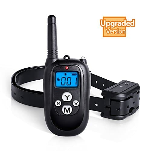Dog Training Collar [Upgraded Version] Static Electric Shock Collar for Dogs, Rechargeable and Waterproof Dog Shock Collar with Vibration and Beep 1000ft Instant Remote Control