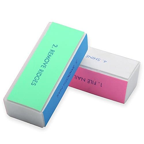 5 X Nail Art Manicure 4 Way Shiner Buffer Buffing Block Sanding File