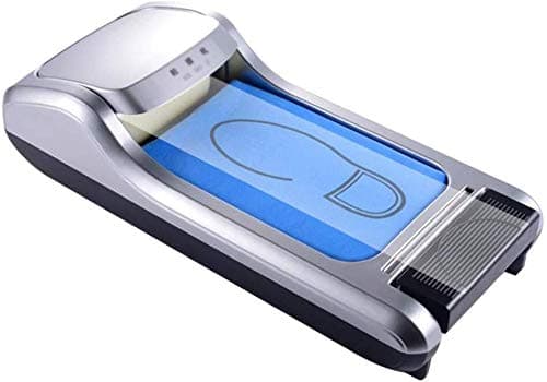 HLR Shoe Covers Machine Automatic Shoe Cover Machine, Automatic Shoe Cover Dispenser with 1200 Disposable Shoe Covers, Portable Shoe Cover Machine for Home Office Room Laboratory (Color : Silver)