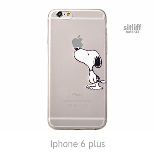 Transparent Case Snoopy for Iphone 6 plus (Transparancy/Stands Iphone 6 plus)