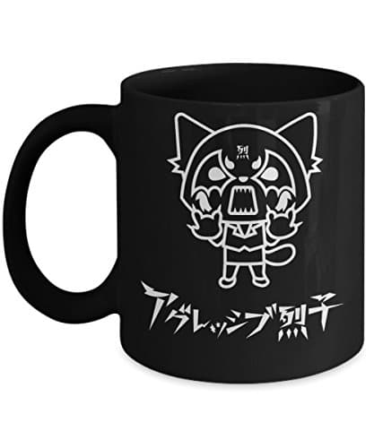 Aggretsuko Retsuko Screaming Rage Aggretsuko music band Coffee Mugs