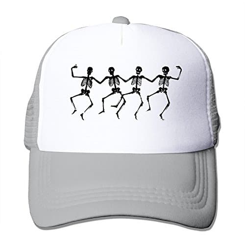 Dancing Skeletons Cool Flat Bill Hats