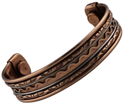 Magnetic Therapy Copper Stylish Bracelet Cuff Bangle for Both Men &amp; Women Mcb116