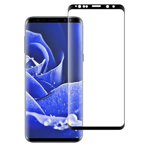 Galaxy S9 Screen Protector, 3D Tempered Glass Full Coverage High Definition Clear Anti-Scratch Anti-Bubble Screen Protector for Samsung Galaxy S9-Black