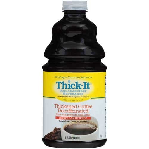 Thick It Thickened Beverage Coffee Decaf Honey Consistency, 64 Fluid Ounce -- 4 per case.