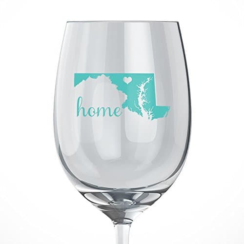 Maryland Home Wine Glass