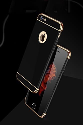 iPhone 6 6S 7 7 Plus Case Creative Three pieces Design Cover Case (iphone 7 Plus - Black)