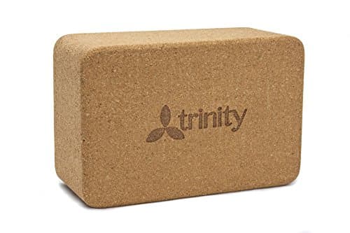 Trinity Yoga Natural Cork Yoga Block (1 Pack)