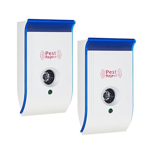 COOFINE Ultrasonic Pest Repeller,(2 pack)Electronic Pest Control Plug In-Pest Repellent for Mice,Ants,Roaches,Insects,Rodents,Mosquitoes,Spiders and more,Non-toxic Eco-Friendly, Humans &amp; Pets Safe