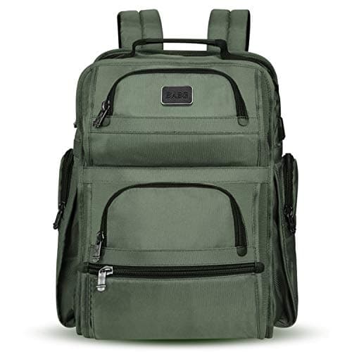 Large backpack, Laptop Backpack, travel backpack with USB Charging Port for Men Womens Boys Girls, Water Resistant College School Bookbag Computer Backpack Fits 17.3 Inch Laptop & Notebook(Army Green)