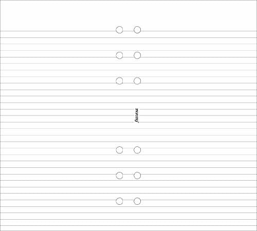 FilofaxPersonal Ruled Notepaper - White