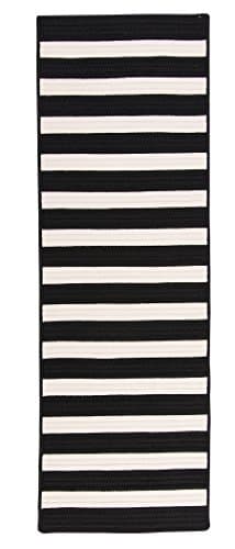 Stripe It Rug, 2 by 4-Feet, Black White