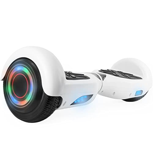 levit8ion ION 6.5" Hoverboard - Self Balancing Scooter 2 Wheel Electric Scooter - UL Certified 2272 w/Bluetooth and LED Lights(White)