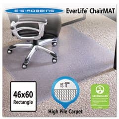(3 Pack Value Bundle) ESR124377 46x60 Rectangle Chair Mat, Performance Series AnchorBar for Carpet up to 1"