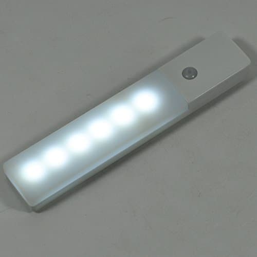 Jiexi Mini PIR Motion USB LED Light Suitable for stairway drawer under-cabinet, pantry bedroom wardrobe workshop bookshelf attic closet hallway corride headboard