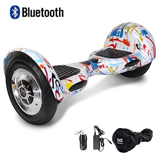Cool&Fun 10 Inch Hoverboard Two Wheels Self Balance Scooter, Safety Certified UL 2272 LED Bluetooth