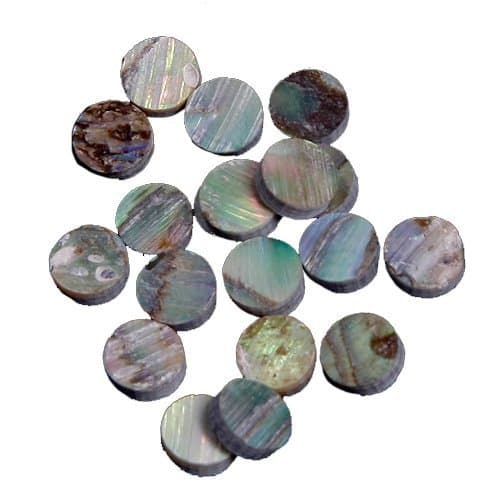 Green Abalone Inlay Material 50pcs Dots 6mm