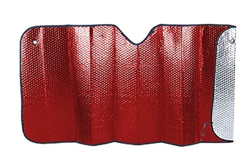 Screen Aluminized SunShade - Sizes: 60 x 130 cm - SILVER/RED - Ref. AZ. 2611.002093RJ