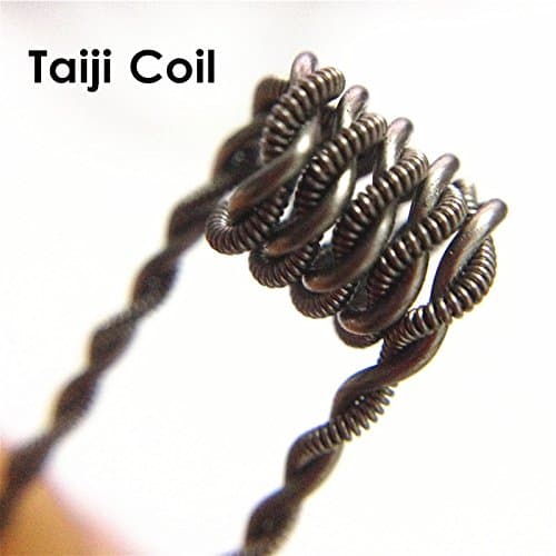 Super Juggernaut Taiji Staple Staggered Flat Prebuilt coils Heating wire 10pcsTaiji coil