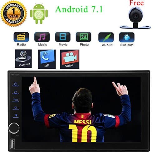 (Free Camera as Gift)Android 7.1 OS Car Electronics by Eincar in Dash Double 2 Din GPS Navigaiton Radio CAR DVD Player Movie and music player with Octa-core support Bluetooth Wifi
