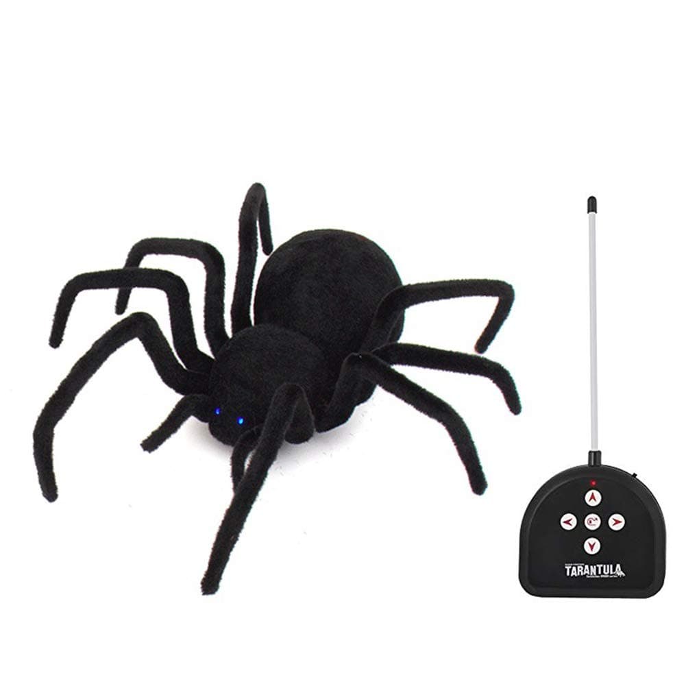 Ridecle Remote Control Spider - Tarantula/Bionic Spider Toy Gift Decor Giant Spider Black Spider, Remote Control Distance 8m 2019 Gift for Boys and Girls