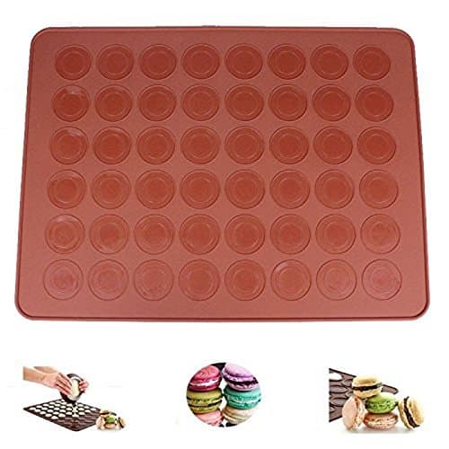 Silicone 48-cavity Macaron Macaroon Pastry Cake Nonstick Baking Sheet Mat Large cookie Dessert