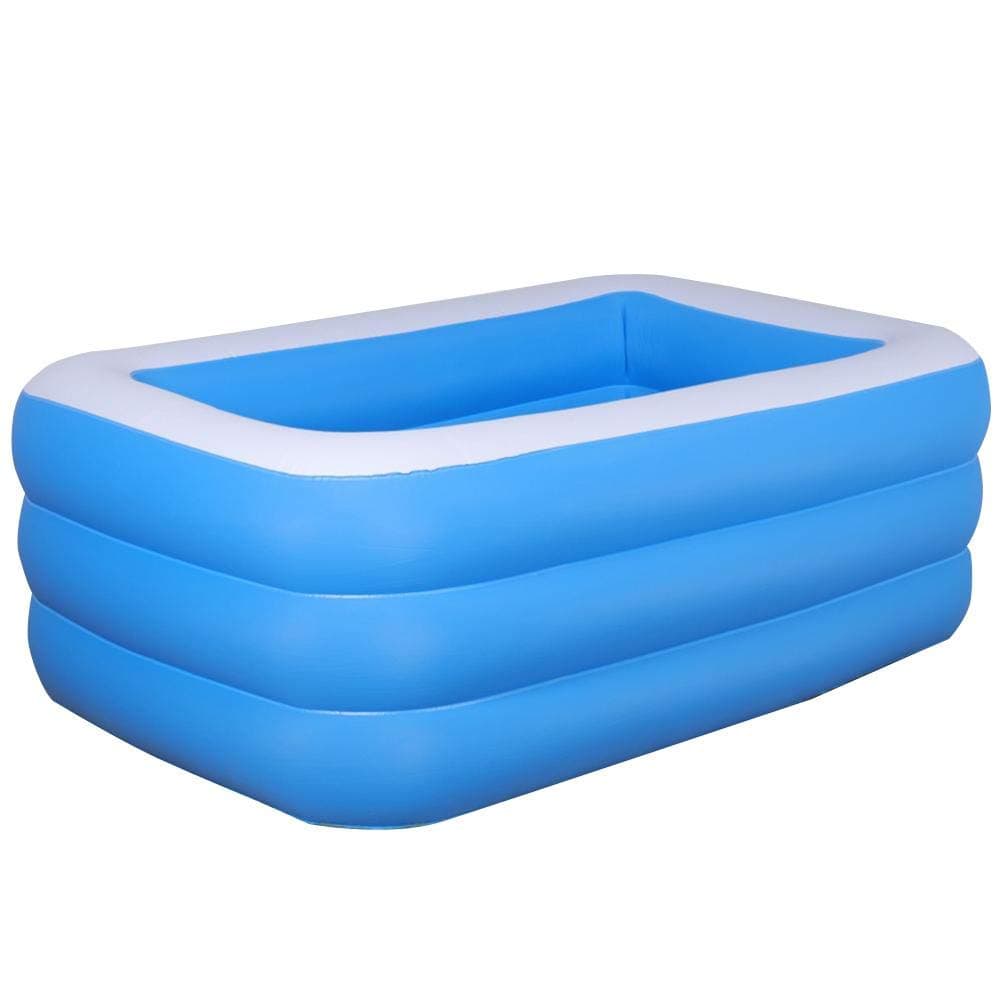 AITOCO Large Inflatable Rectangular Swimming Pool Family Swim Pool Thickening Inflatable Pool for Kids Adult Outdoor Backyard Summer Water Party Garden