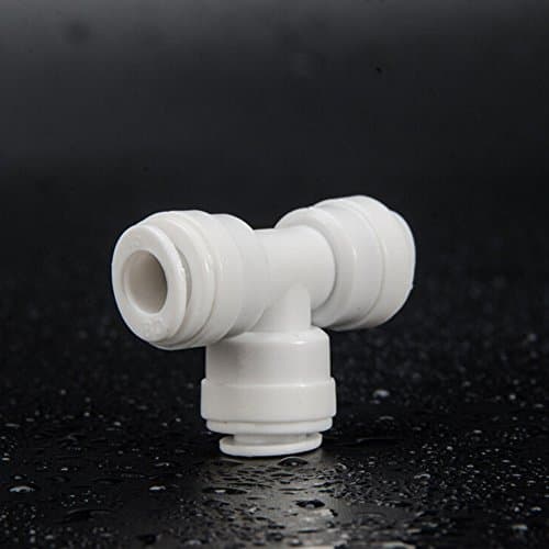 T-shaped 1/4 PE Pipe Quick Connector Adapter for Water Filter Purifier Accessory