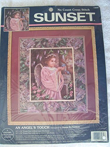 "An Angel's Touch" Sunset No Count Cross Stitch