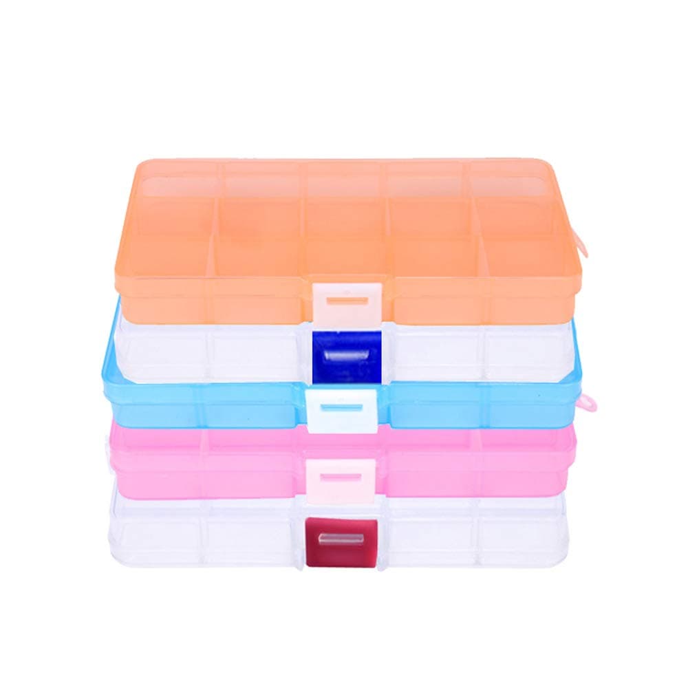 5 PCS Plastic Small Organizer Container Box with Lid