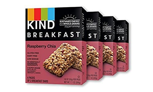 KIND Breakfast Raspberry Chia, 16 Count