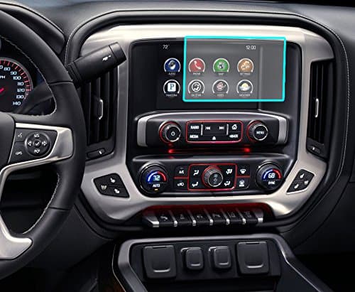 Protec Screen Protector Accessory That fits Chevrolet/Cadillac/GMC/Buick 8.0” Standard Clear [Fits Most Malibu-Impala-Volt-Camaro-Equinox-Tahoe-Colorado-Sierra/Silverado]