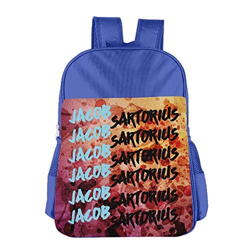 Jacob Sartorius School Backpack 4-15 Years Children Backpack Book Bag For Boys Girls RoyalBlue