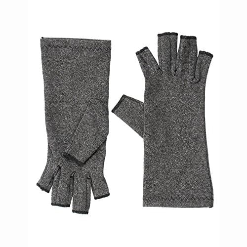 Compression Arthritis Gloves Open-finger Breathable Hands Warmer for Men/Women Rheumatoid & Osteoarthritis Disease Joint Pain Symptom Relief Care Hand-guard for Typing/Cooking/Writing (Large)