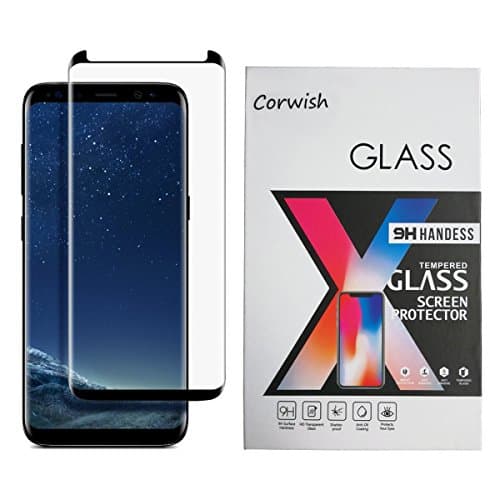 (Full Adhesive Glue) Galaxy S8+ Screen Protector, 3D Curved Edge To Edge Case Friendly Full Coverage Tempered Glass Protective Cover Film for 8Plus Samsung S8 Plus Phone (For S 8+, not for S 8)