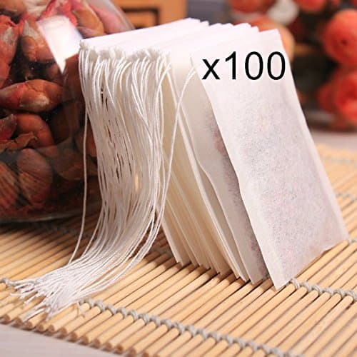 100Pcs/Lot Teabags 5.5 x 7CM Empty Scented Tea Bags With String Heal Seal Filter Paper for Herb Loose Tea Bolsas de te