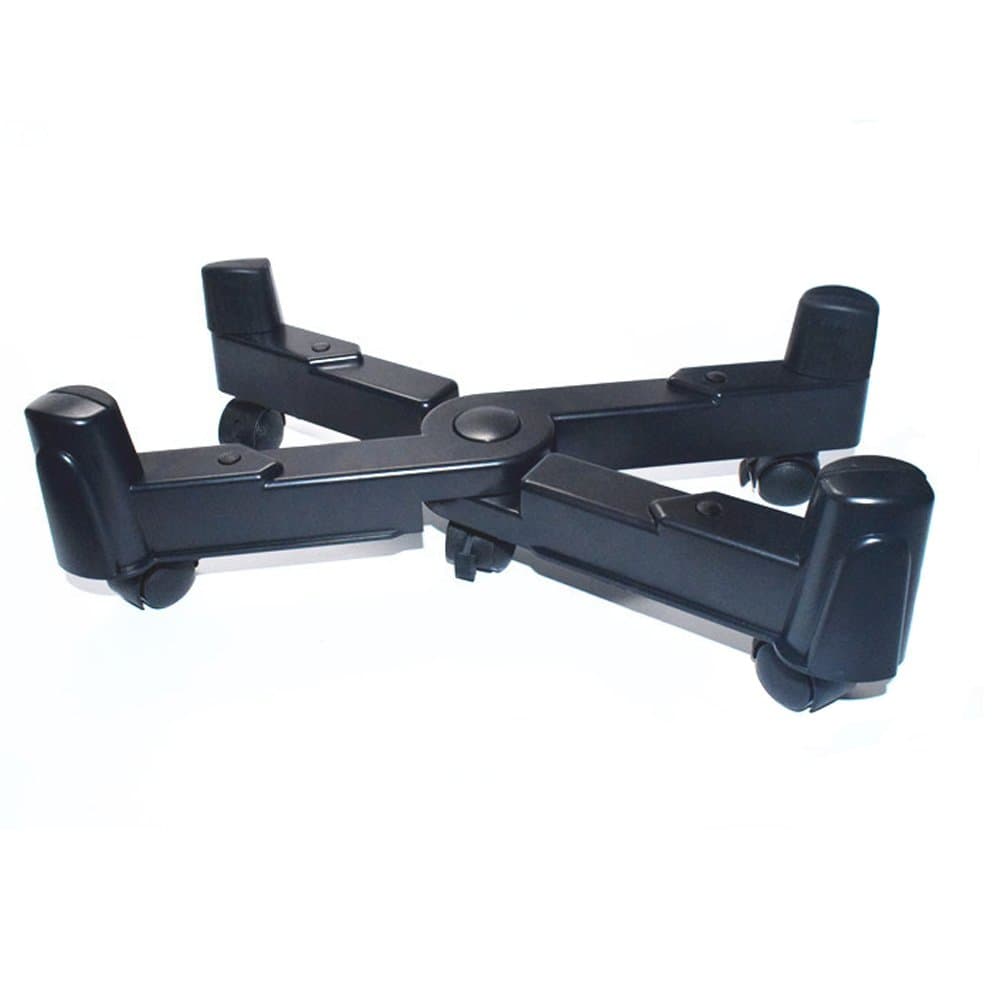 YUMU Adjustable Mobile CPU Stand Under Desk CPU Holder Computer Bracket on Wheels (with Brakes) HT1006