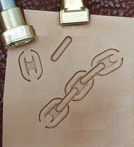 Chain Leather Working Tools Carving Punches Stamp Craft Saddle Brass #152 Set