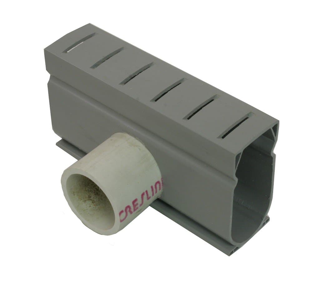 Stegmeier DSAG Side Adapter for Deck Drain - Grey