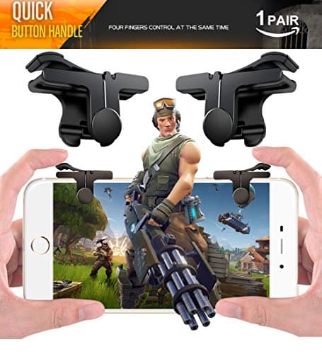 pubg mobile controller,mobile game controller fortnite mobile claw with sensitive shoot aim button for iPhone IOS Android(upgrade version)