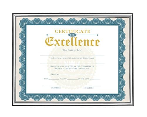 V-LIGHT Multi-Pack U-Channel Value Document Frame, Silver, Pack of 6