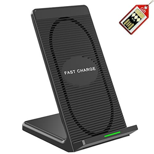 Mobile Wireless Charger, Fast Wireless Charging Stand With Cooling Function for iPhonex iPhone 8 iPhone 8 Plus Galaxy S8 S8 Plus S7 S7Plus S6 S6 Plus