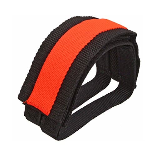 Pake Pedal straps orange/black pair