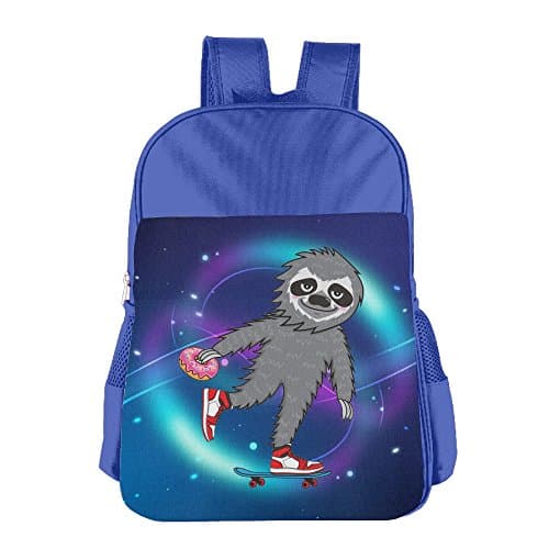 Skater Sloth Student Backpack School Bag Print Backpack For School Shoulder Daypack Handbag