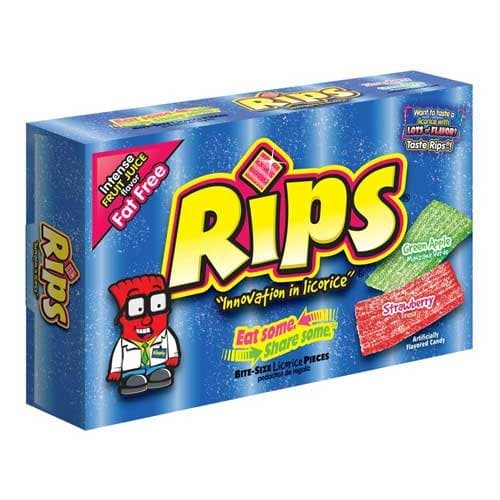 Rips Strawberry Apple Bite Size Sugar Candy, 3.5 Ounce -- 12 per case.