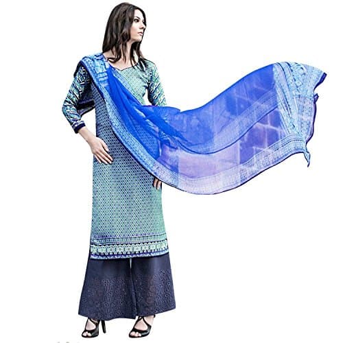 Shelina multi raw silk Pakistani Printed salwar suit