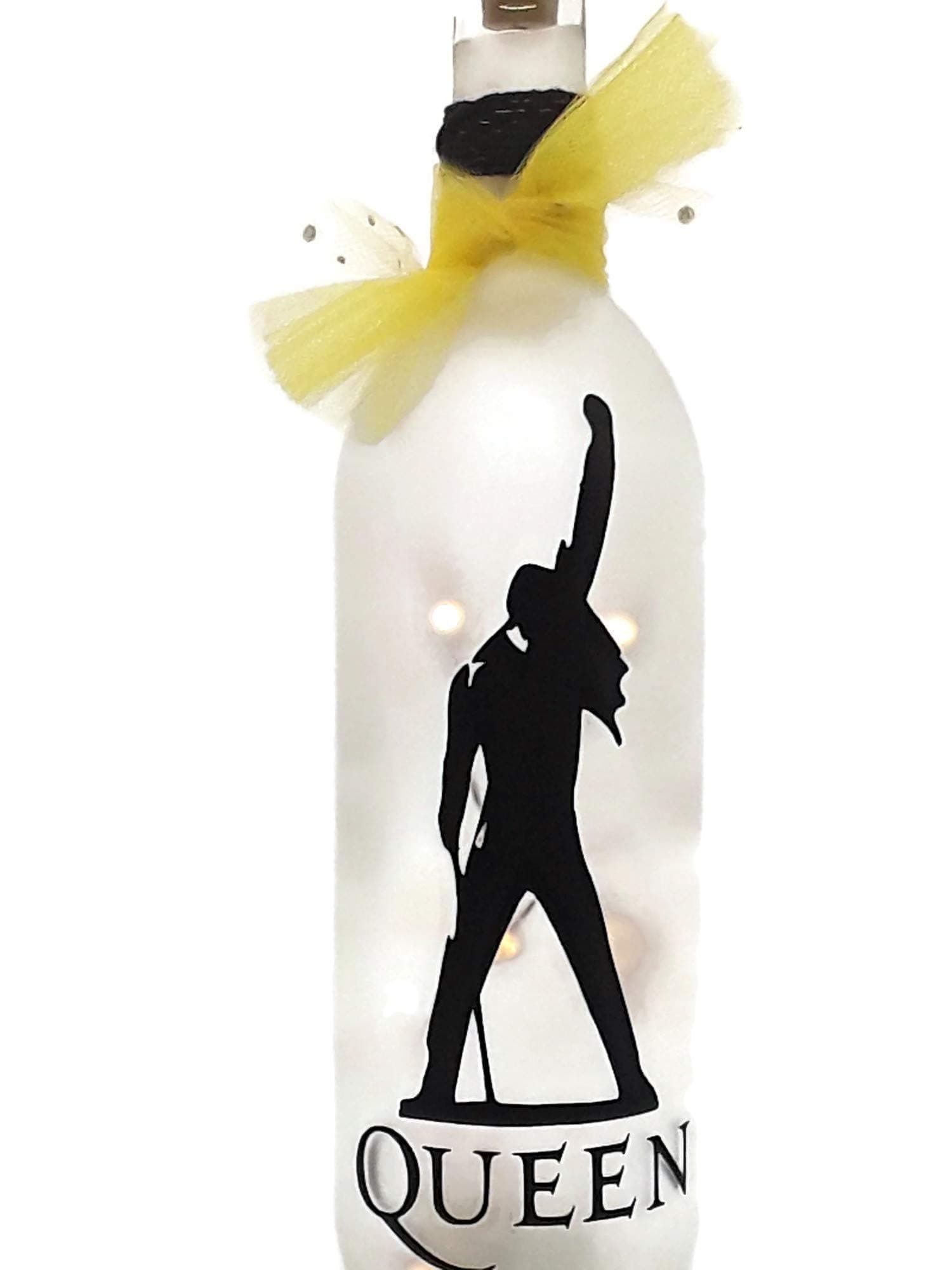 Queen Freddie Mercury Wine Bottle with Lights