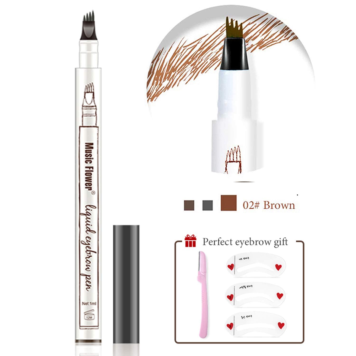 LIQUID EYEBROW PEN,Brown