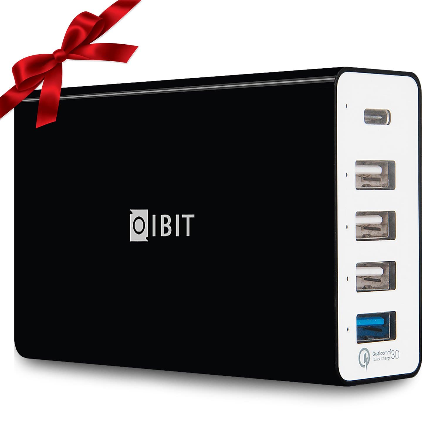 Type-C USB Charging Station, IBIT 60W Multi-Port Quick Charge 3.0 Fast Desktop Charger Wall Charger Hub for Multiple Device [Black]